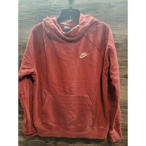Nike Cowl Funnel Neck Hoodie Sweatshirt, Size Medium, Dusty Pink Color